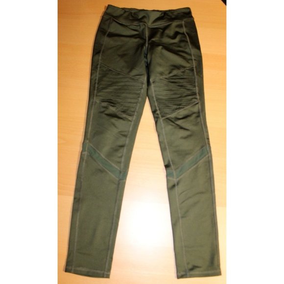 Girls Old Navy Active Go-Dry Elevate High Rise Leggings XL 14 Olive Activewear - Picture 2 of 7